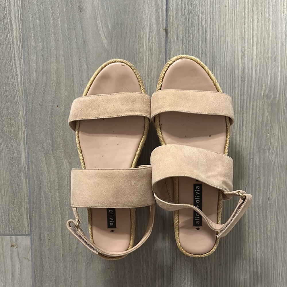 Alice + Olivia Cream Espadrilles Shoes